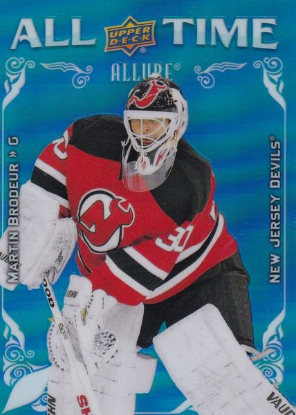 SP insert karta MARTIN BRODEUR 22-23 Allure All Time číslo AT-16